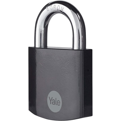 YALE Padlock Hardened Steel Steel Padlock, 11mm Shackle, 62mm Body