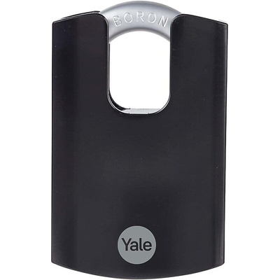 YALE Padlock Hardened Steel Steel Padlock, 11mm Shackle, 62mm Body