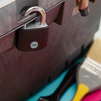 YALE Padlock Aluminium Padlock, 6mm Shackle, 42mm Body