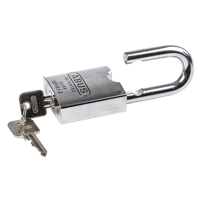 ABUS Key Weatherproof Steel Heavy Duty Padlock, 11.1mm Shackle, 55mm Body