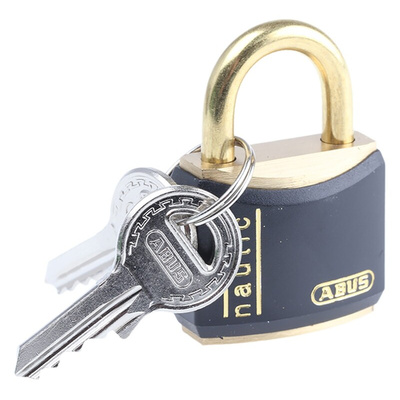 ABUS Key Weatherproof Brass Safety Padlock, 5mm Shackle, 32mm Body