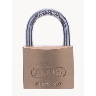 ABUS Key Weatherproof Brass, Steel Padlock, Keyed Alike, 8mm Shackle, 50mm Body