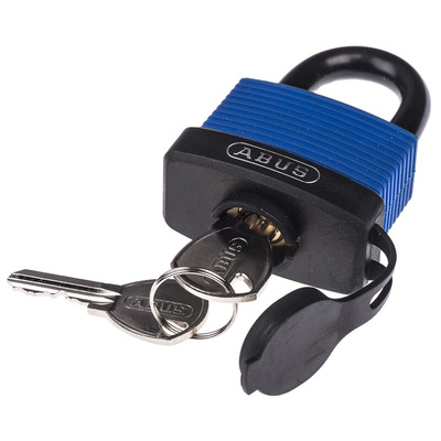 ABUS Key Weatherproof Brass, Stainless Steel Weatherproof Padlock, 8mm Shackle, 53mm Body