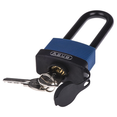 ABUS Key Weatherproof Brass, Stainless Steel Weatherproof Padlock, 8mm Shackle, 53mm Body