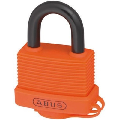 ABUS Key Weatherproof Aluminium, Steel Safety Padlock, 8mm Shackle, 53mm Body
