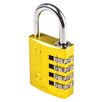 ABUS 145/40 Combination Weatherproof Aluminium, Steel Safety Padlock, 6mm Shackle, 40mm Body