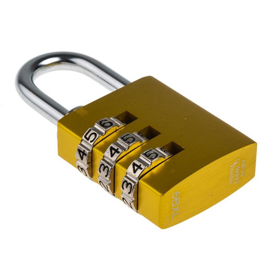 ABUS 145/30 Combination Weatherproof Aluminium, Steel Safety Padlock, 5mm Shackle, 30mm Body