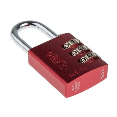 ABUS 145/30 Combination Weatherproof Aluminium, Steel Safety Padlock, 5mm Shackle, 30mm Body