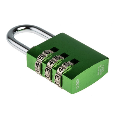ABUS 145/30 Combination Weatherproof Aluminium, Steel Safety Padlock, 5mm Shackle, 30mm Body