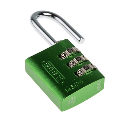 ABUS 145/30 Combination Weatherproof Aluminium, Steel Safety Padlock, 5mm Shackle, 30mm Body