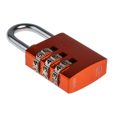 ABUS 145/30 Combination Weatherproof Aluminium, Steel Safety Padlock, 5mm Shackle, 30mm Body