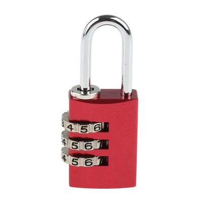ABUS 145/20 Combination Weatherproof Aluminium, Steel Safety Padlock, 3mm Shackle, 20mm Body