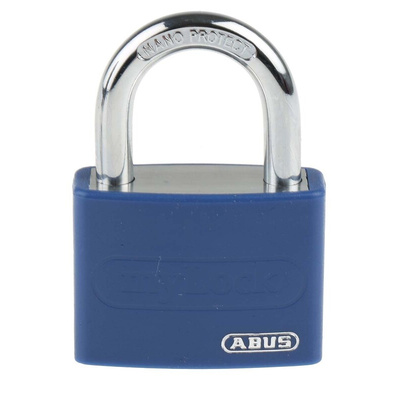 ABUS Key Weatherproof Aluminium, Steel Safety Padlock, 6.5mm Shackle, 43mm Body