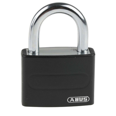 ABUS Key Weatherproof Aluminium, Steel Safety Padlock, 6.5mm Shackle, 43mm Body