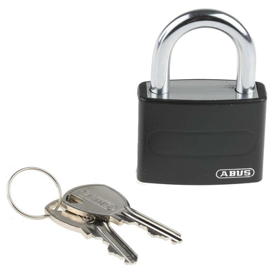 ABUS Key Weatherproof Aluminium, Steel Safety Padlock, 6.5mm Shackle, 43mm Body