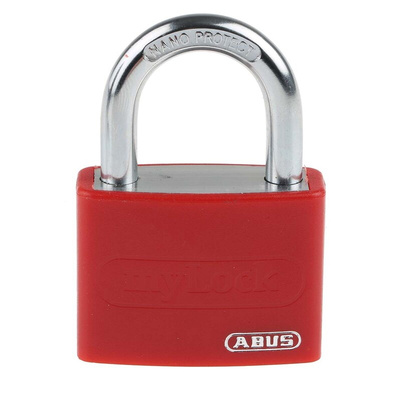 ABUS Key Weatherproof Aluminium, Steel Safety Padlock, 6.5mm Shackle, 43mm Body