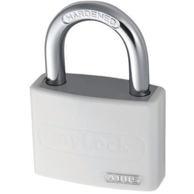 ABUS Key Weatherproof Aluminium, Steel Safety Padlock, 6.5mm Shackle, 43mm Body