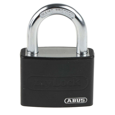 ABUS Key Weatherproof Aluminium, Steel Safety Padlock, Keyed Alike, 6.5mm Shackle, 43mm Body