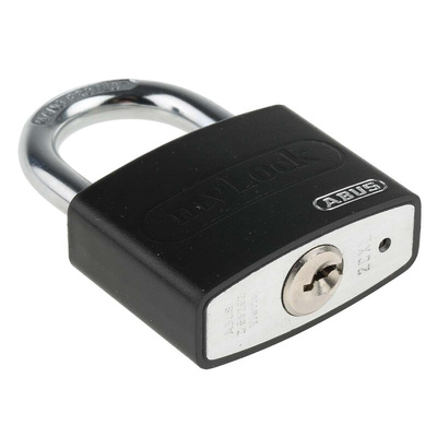 ABUS Key Weatherproof Aluminium, Steel Safety Padlock, Keyed Alike, 6.5mm Shackle, 43mm Body