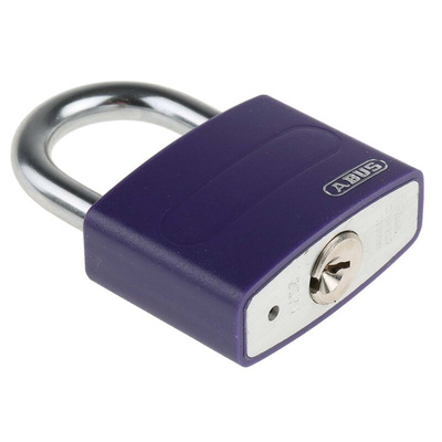 ABUS Key Weatherproof Aluminium, Steel Safety Padlock, Keyed Alike, 6.5mm Shackle, 43mm Body