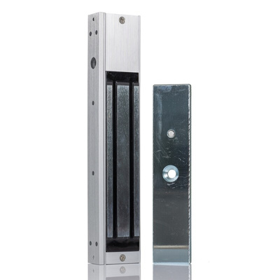 RS PRO Single Door Access Control Door Magnet, 600lb Holding Force 12 V dc, 24 V dc