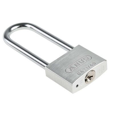 ABUS 64TI Key Weatherproof Titanium Weatherproof Padlock, 6.5mm Shackle, 40mm Body