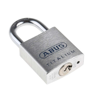 ABUS Key Weatherproof Titanium Weatherproof Padlock, Keyed Alike, 7mm Shackle, 40mm Body