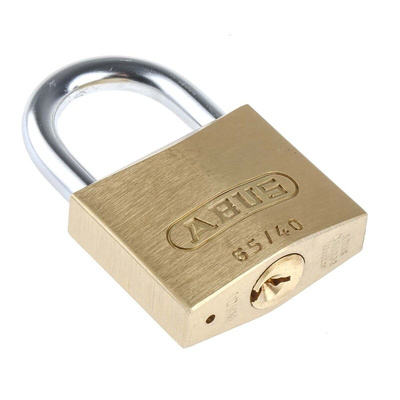 ABUS Key Weatherproof Brass, Steel Padlock, Keyed Alike, 6mm Shackle, 65mm Body