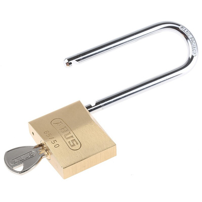ABUS Key Weatherproof Brass, Steel Padlock, Keyed Alike, 8mm Shackle, 65mm Body