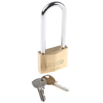 ABUS Key Weatherproof Brass, Steel Padlock, Keyed Alike, 8mm Shackle, 65mm Body
