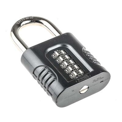 ABUS Combination Weatherproof Zinc Combination Padlock, 10mm Shackle, 63mm Body