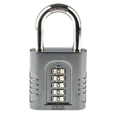 ABUS Combination Weatherproof Zinc Combination Padlock, 10mm Shackle, 63mm Body