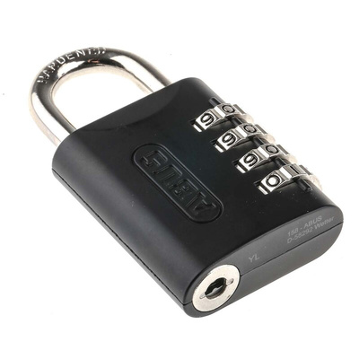 ABUS Combination Weatherproof Steel Combination Padlock, 6mm Shackle, 45mm Body