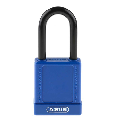 ABUS Key Weatherproof Aluminium, Steel Safety Padlock, 6.5mm Shackle, 38mm Body