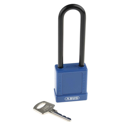ABUS Key Weatherproof Aluminium, Steel Safety Padlock, 6.5mm Shackle, 38mm Body