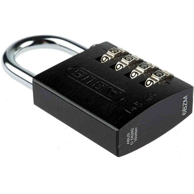 ABUS 145/40 Combination Weatherproof Aluminium Combination Padlock, 6mm Shackle, 41.5mm Body