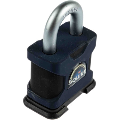 Squire Key Weatherproof Hardened Steel Padlock, 10mm Shackle, 50mm Body