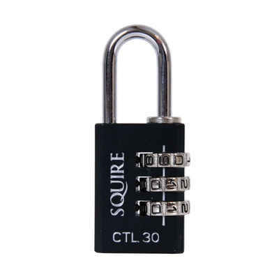 Squire Combination Weatherproof Die Cast Combination Padlock, 4.7mm Shackle, 30mm Body