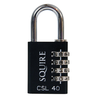 Squire Combination Weatherproof Die Cast Combination Padlock, 6.35mm Shackle, 38mm Body
