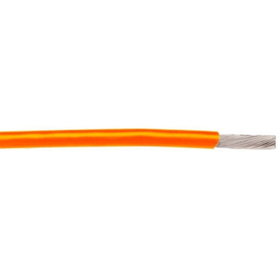 Alpha Wire High Temperature Wire 0.05 mm² CSA, Orange 30.5m Reel, 2841 Series