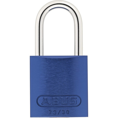 ABUS 72/30 Key Weatherproof Aluminium, Steel Safety Padlock, 4.4mm Shackle, 31.8mm Body