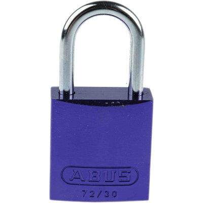 ABUS 72/30 Key Weatherproof Aluminium, Steel Safety Padlock, 4.4mm Shackle, 31.8mm Body