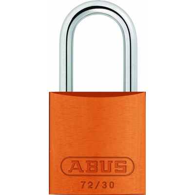 ABUS 72/30 Key Weatherproof Aluminium, Steel Safety Padlock, 4.4mm Shackle, 31.8mm Body