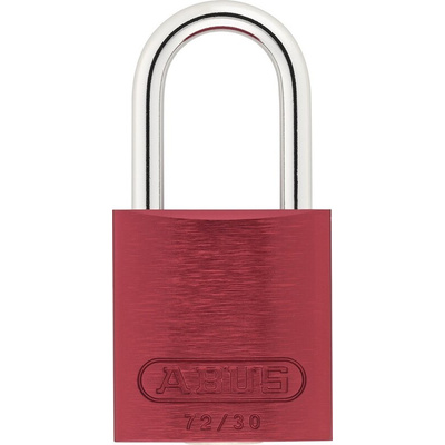 ABUS 72/30 Key Weatherproof Aluminium, Steel Safety Padlock, 4.4mm Shackle, 31.8mm Body