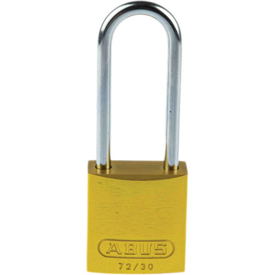 ABUS 72/30 Key Weatherproof Aluminium, Steel Safety Padlock, 4.4mm Shackle, 32.2mm Body