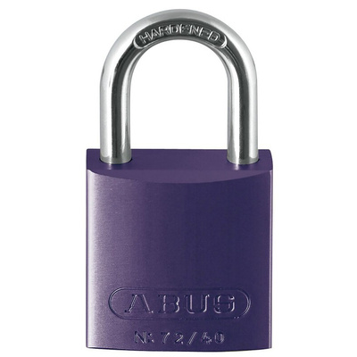ABUS Key Weatherproof Aluminium, Steel Safety Padlock, 6.5mm Shackle, 39mm Body