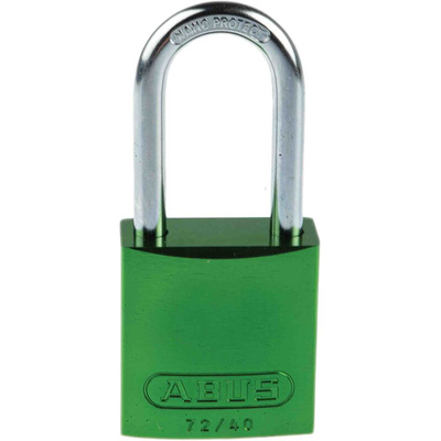 ABUS Key Weatherproof Aluminium, Steel Safety Padlock, 6.5mm Shackle, 39mm Body