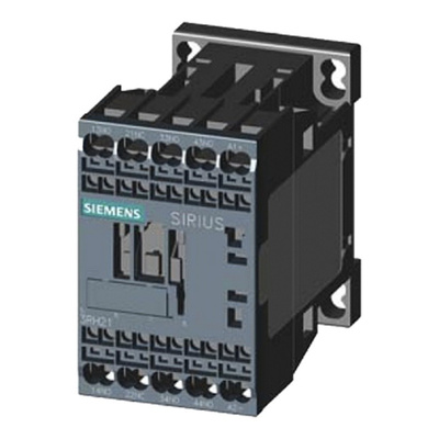 Siemens Control Relay - 3NO/1NC, 10 A Contact Rating, 230 V ac, 4P