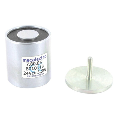 Mecalectro Holding Magnet, 120N Holding Force 24V dc