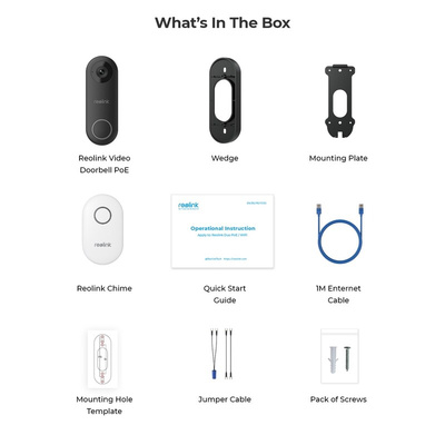 Reolink VDP5M Door Entry including Smart Home Door Bell